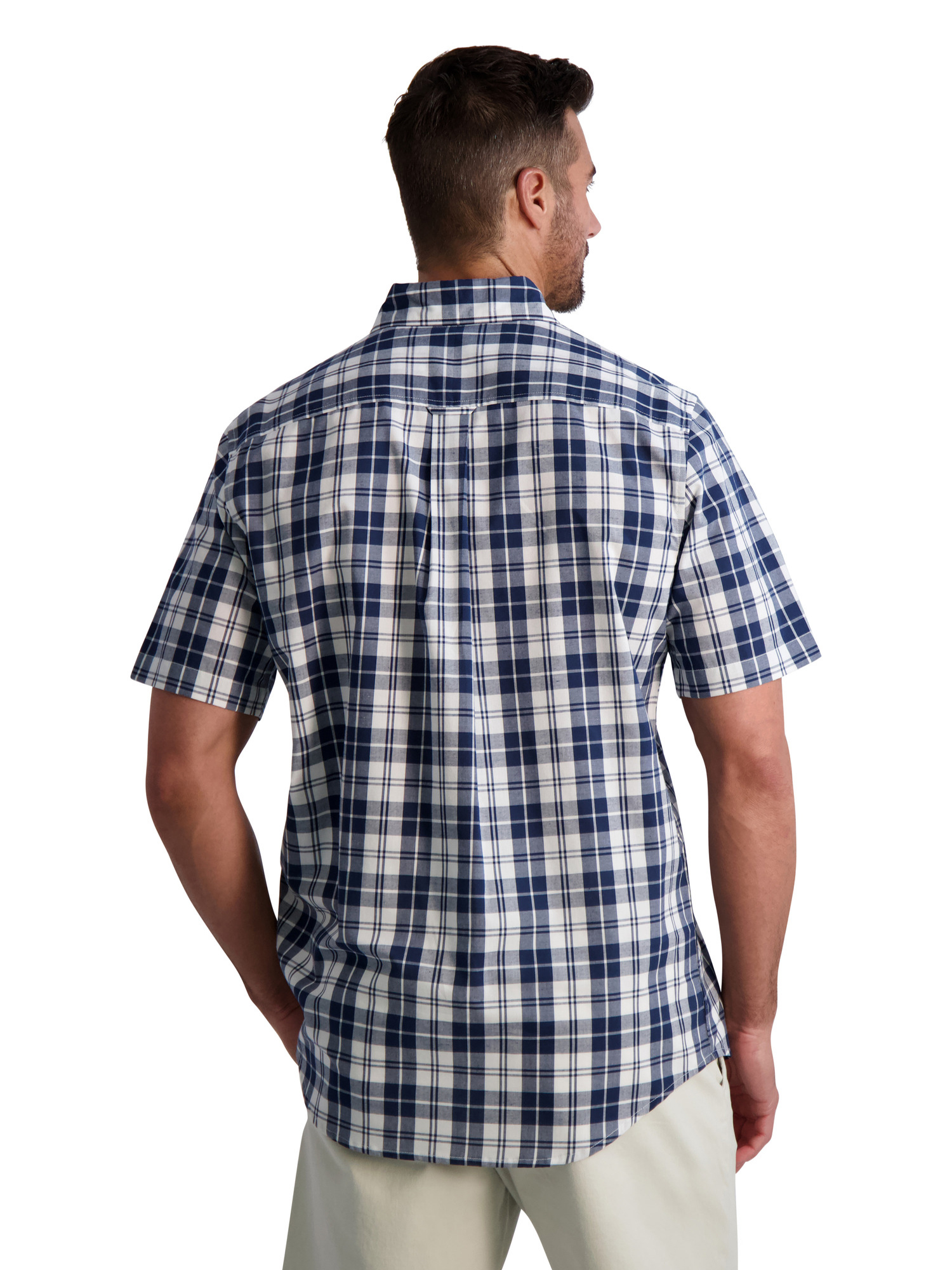 Chaps Men's Short Sleeve Stretch Woven Shirt, Sizes XS-4XB
