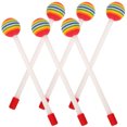 thumbnail image 2 of 6pcs Lovely Kids Lollipop Shape Drumstick Percussion Instrument Accessory Plastic Drum Sticks, 2 of 9