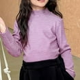 thumbnail image 5 of Mceream Boys Grils Striped Long Sleeve Tshirts Mock Neck Undershirts Tops Basic Casual Shirt Warm Comfy Clothes Tees Back to School Uniform Clothes 2-16 Years, 5 of 6