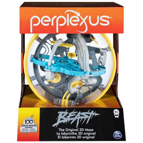 Perplexus Beast 3D Gravity Maze Game Brain Teaser Fidget Toy Puzzle Ball, Anxiety Relief Items, Cool Stuff, Sensory Toys for Kids & Adults Ages 9