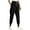 Black, variant on Painters Pants Women, Reinforced Seam Women's Stretch Fit Elastic Waist Joggers Machine-Washable Wrinkle-Resistant Casual Women Tsa-Friendly Quick-Dry Business Trip Versatile Blue M