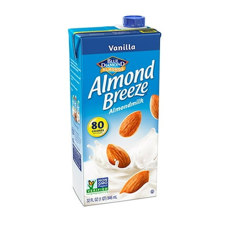 (4 pack) Almond Breeze Vanilla Almondmilk, 32 fl (Best Almond Milk For Coffee)
