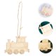 thumbnail image 4 of Adornos de tren de madera, colgantes de cabeza de tren de madera en blanco, rebanadas artesanales de tren de madera, 10 Uds., 4 of 7