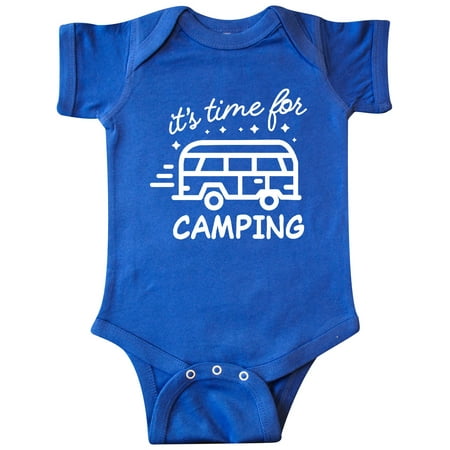 

Inktastic It s Time For Camping with Camper Gift Baby Boy or Baby Girl Bodysuit