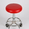 thumbnail image 4 of Rongfmy 2x Housses de Tabouret de Bar à la Maison en Cuir PU Housse de Coussin de Siège Ronde Rouge, 4 of 8