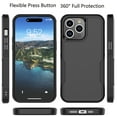 thumbnail image 3 of iPhone 15 Pro Case, 2 in 1 Phone Case for iPhone 15 Pro 6.1 inch ,Takfox Shockproof Protection Heavy Duty Armor Hard Plastic & Rubber Rugged Bumper Cover,Black, 3 of 12
