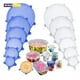 thumbnail image 2 of tapas elásticas de silicona reutilizables universales para recipientes de silicona, accesorios de cocina, 6 unidades, color rosa, 2 of 6
