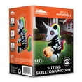 thumbnail image 4 of Joyfy 5 ft Halloween Inflatable Sitting Skeleton Unicorn with Build-in LEDs,Halloween Blow up Yard Decorations Outdoor Decorations, 4 of 8