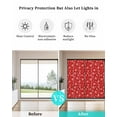 thumbnail image 4 of Window Privacy Film Red Christmas Stained Glass Window Film Decorative Sun Block Window Cover Xmas Winter White Snowflake Simple Window Clings Static Adhesive Sticker for Bathroom 17.7"x39.3", 4 of 7