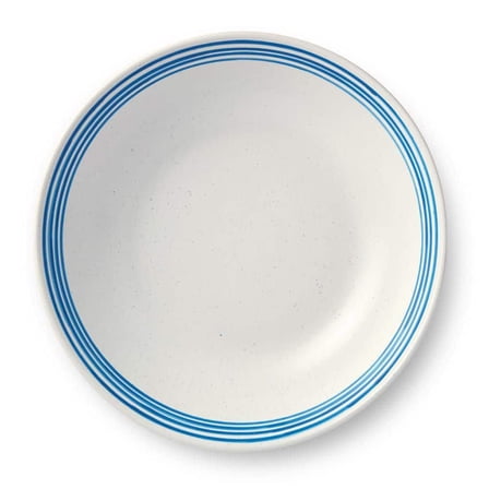 Dockside 12.5 in. 112 fl. oz. Blue Stoneware Serving Bowl