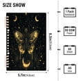 thumbnail image 3 of Mysterious Butterflies and Moon Notebooks 1-subject Journal 60 Sheets A5 College Ruled Paper Detachable Ring 8.3"x5.7", 3 of 8