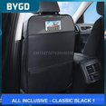 thumbnail image 1 of Multipurpose Anti Dirty Mat Storage Kick Pad Anti-kick Anti-dirty Leather Car Seat Back Protector Cover For Children Kids BabyBrown all inclusiveChina He Qiyong unisex, 1 of 1