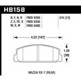 thumbnail image 3 of Hawk Performance HB158F.515 Plaquette de Frein à Disque Ch pour 84-05 6 Protégé RX-7, 3 of 3