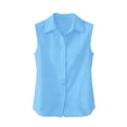 thumbnail image 4 of Womens Summer Tank Tops Elegant Solid Loose Basic Layering Vest Sleeveless Tops for Women Blue Xl, 4 of 4