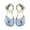 Blue, variant on Glittery Princess Shoes For Girls Toddler Little Girls Flower Dress Shoes Mary Jane Ballet Flats Easter Party School Princess Wedding Shoes Girl Princess Sandals Non Slip Shoes