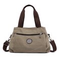 thumbnail image 1 of Hobo Handbags Bolso bandolera de lona para mujer, bolso de mano con múltiples compartimentos, 1 pieza, color caqui ER, 1 of 5