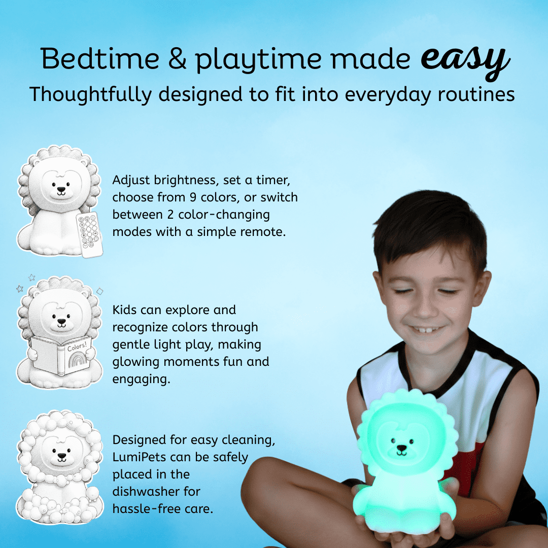 LumiPets Lion LED Night Light