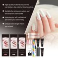 thumbnail image 3 of Xihbxyly Ofertas Prime Juego de armaduras extendidas de cristal, 3 colores, 15 g, solución limpiadora adhesiva para extensiones de cristal, 60 ml, 3 of 7