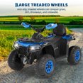 thumbnail image 7 of Garvee 12V Kids Ride On ATV,3 Variable Speeds,with Parent Remote Control,LED Headlights,Music,Blue, 7 of 7