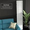 thumbnail image 5 of Red Lantern 7 ft. Tall Double Cross Shoji Screen - White - 5 Panels, 5 of 6