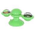 thumbnail image 1 of Pet Life CTY30GN Windmill Rotating Suction Cup Spinning Cat Toy, Green - One Size, 1 of 1