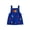 Blue, variant on Yuemengxuan Toddler Boy Back to School Shorts Overalls Letter Apple Embroidery Sleeveless Jumpsuit
