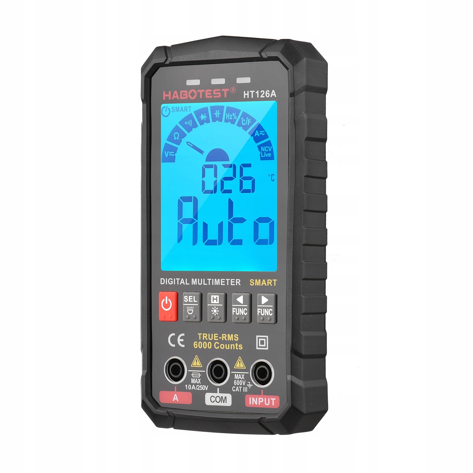 ANENG Smart Charging Multimeter with Touchscreen and Red Digits