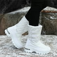 thumbnail image 6 of YOURDIARY Womens Waterproof Winter Snow Boots Warm Faux Fur Lined Outdoor Mid-Calf Booties Hook & Loop, 6 of 10