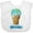 AA-White, variant on Inktastic Keep It Cool Melting Earth Ice Cream Cone Boys or Girls Baby Bib