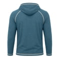 thumbnail image 5 of Yertdoel Hoodies for Men Solid Color Long Sleeve Drawstring Hooded Sweatshirt Fall Comfy Breathable Workout Fitness Casual Tops, 5 of 6