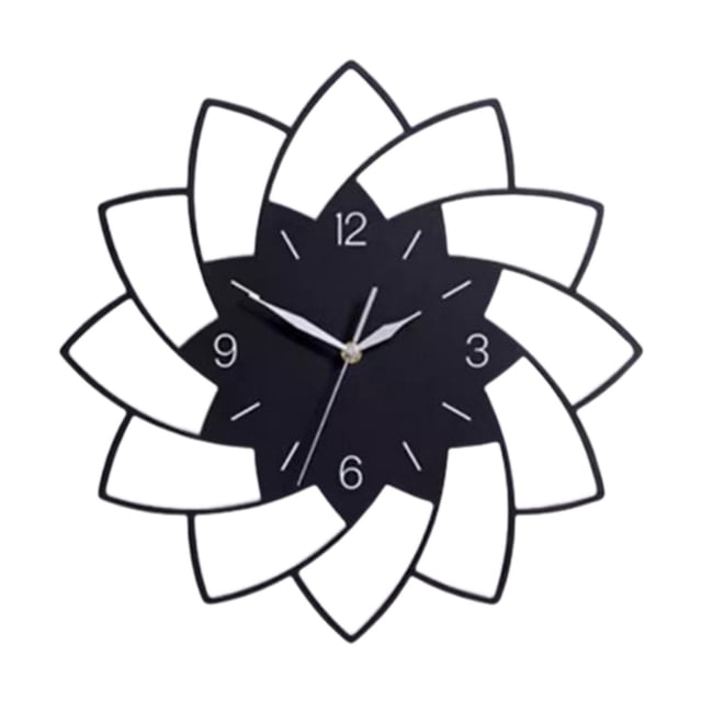 Reloj de pared acrílico, reloj creativo con forma de flor, silencioso, 30cm, reloj de pared grande, relojes de pared decorativos para sala de estar