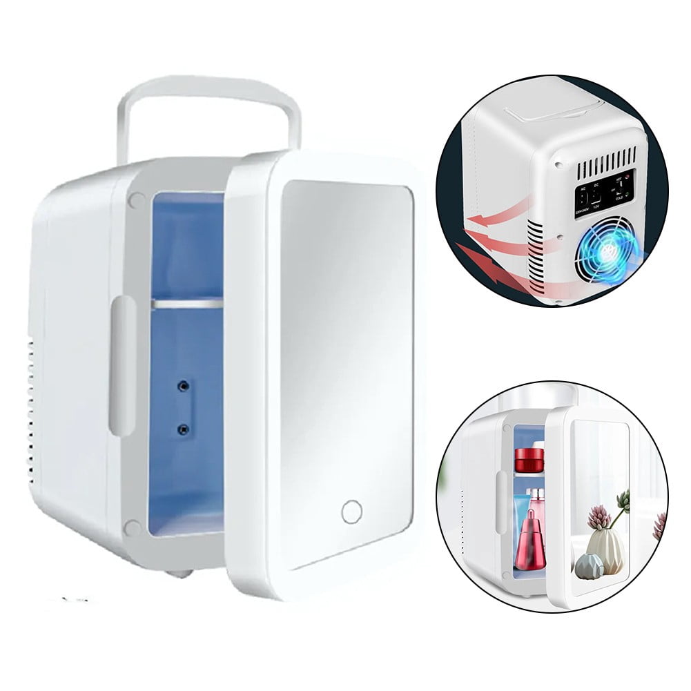 Home Car Refrigerator Makeup Mirror Car 4L Refrigerator Refrigerated Cosmetics