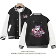 thumbnail image 3 of Sanrios Kuromi-Chaqueta de uniforme de béisbol para niño y niña, abrigo informal de manga larga con estampado Kawaii, ropa de regalo, 3 of 5