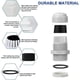 thumbnail image 2 of Paquete de 25 prensaestopas impermeables ajustables PG7 PG9 PG11 PG13.5 PG16 conectores de cable tuercas de relleno juntas de plástico con arandela blanco, 2 of 5
