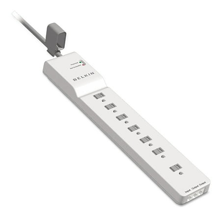 Belkin Home Series SurgeMaster Surge Protector, 7 Outlets, 6 ft Cord, 2320 Joules