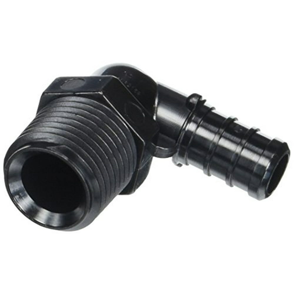 1/2 in. Plastic PEX Barb x Male Pipe Thread Adapter 90Degree Elbow
