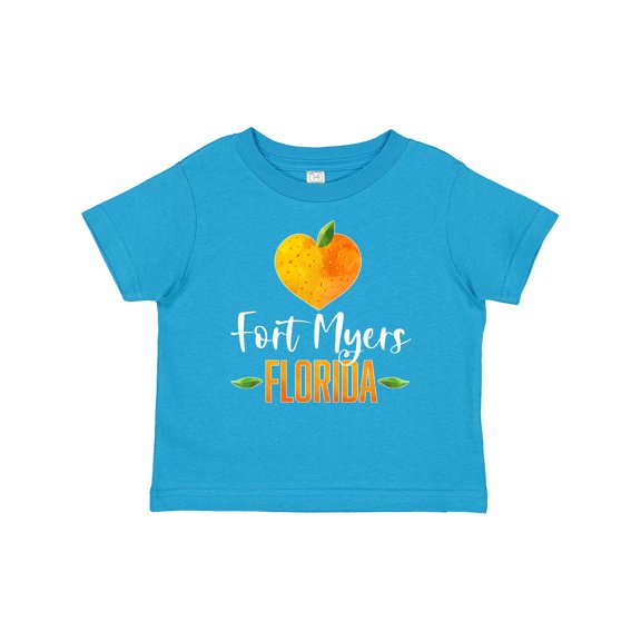 Inktastic Fort Myers Florida Orange in Heart Boys or Girls Baby T-Shirt