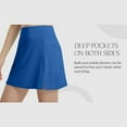 thumbnail image 5 of RQYYD Women's 16" Golf Skorts Skirts 5 Pockets High Waisted Stretchy Tennis Skirt Athletic Workout Running Blue S, 5 of 6