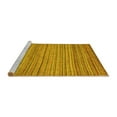 thumbnail image 2 of Ahgly Company Machine Washable Indoor Square Abstract Yellow Modern Area Rugs, 6' Square, 2 of 4