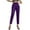 Purple, variant on Summer Palazzo Pants for Women 2025 Casual Elasticity Slim Fit High Waist Solid Color Small Feet Ankle Flowy Trendy Casual Lounge Boho Beach Trousers
