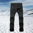 thumbnail image 5 of Womens Ski Pants Cargo Hiking Pants Thick Pants Slim Outdoor Windproof Ski Pants Black, 5 of 8