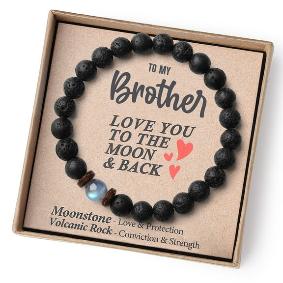 THEMEROL Gifts for Brother Gifts from Sister Beaded Bracelets Christmas Valentines Birthday Gift for Brother Fathers Day Gifts for Brother