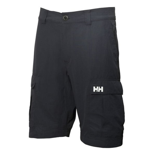 Helly Hansen Men's HH Cargo II Quick Dry Stretch Outdoor Shorts, 980 Ebony, Size 38