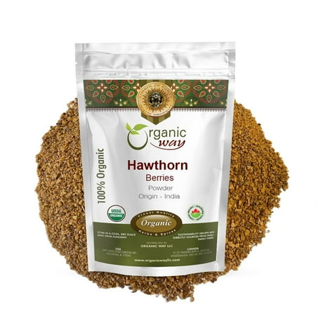 Organic Way Hawthorn Berry Powder (Crataegus Monogyna) – European Wild-Harvest | Organic & Kosher Certified | Vegan | Non GMO & Gluten Free | USDA Certified | Origin – Albania (1 lbs / 16 oz) Organic Way Hawthorn Berry Powder (Crataegus Monogyna) – European Wild-Harvest | Organic & Kosher Certified | Vegan | Non GMO & Gluten Free | USDA Certified | Origin – Albania (1 lbs / 16 oz)