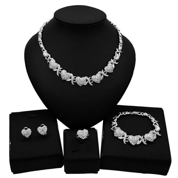 JoeytheJewelryNY HUGS &KISSES xo set silver Layered gold Plated #108