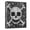 Skull Pixel Art, variant on Haosy Hardcover 3 Ring Binder 1.5 Inch Ring Decorative Binder Organizer for Home School Office, Skull Pixel Art