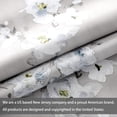 thumbnail image 5 of Driftaway Mackenzie Thermal/Room Darkening Grommet Unlined Window Curtains, Floral Pattern, Set Of Two Panels (Blue/Gray, 50"X84"), 5 of 7