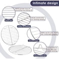 thumbnail image 3 of Support de Refroidissement Rond, Casewin Support de Rôtissage en Fil Rond de 9,5 Pouces en Acier Inoxydable, Sain et Robuste, Finition Miroir et Résistant à la Rouille, Compatible Four et Lave-Vaisselle, 3 of 7