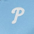 thumbnail image 2 of Women's Antigua  Light Blue Philadelphia Phillies Mentor Quarter-Zip Pullover Top, 2 of 2