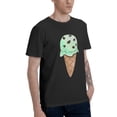 thumbnail image 2 of Mint Ice-Cream Men's T-Shirt Cotton 100% Summer Tops Fashion Casual Mint Ice-Cream Short Sleeves for Men Women Round Collar Top Tees, 2 of 6